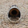 Handmade Silver Men's Ring, Onyx Men's Ring, Turkish Handmade Men's Ring, Men's Ring, Ottoman Mens Ring, Gift for Him, 925 Sterling Silver