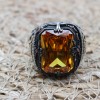 Citrine Men's Ring, Handmade Men's Ring, Turkish Handmade Ring, Ottoman Men's Ring, Men's Jewelry, Gift for Him, 925k Sterling Silver Ring