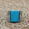 Men's Handmade Ring, Yemeni Ring, Turquoise Ring, Turkish Handmade Silver Men's Ring, Ottoman Men's Ring, Gift for Him, 925k Sterling Silver Men's Handmade Ring, Yemeni Ring, Turquoise Ring, Turkish Handmade Silver Men's Ring, Ottoman Men's Ring, Gift for Him, 925k Sterling Silver