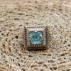 Turkish Handmade Ring, Silver Ladies Ring, Handmade Women Ring, Ottoman Women Ring, Aquamarine Ring, Ladies Ring, 925k Sterling Silver Ring,