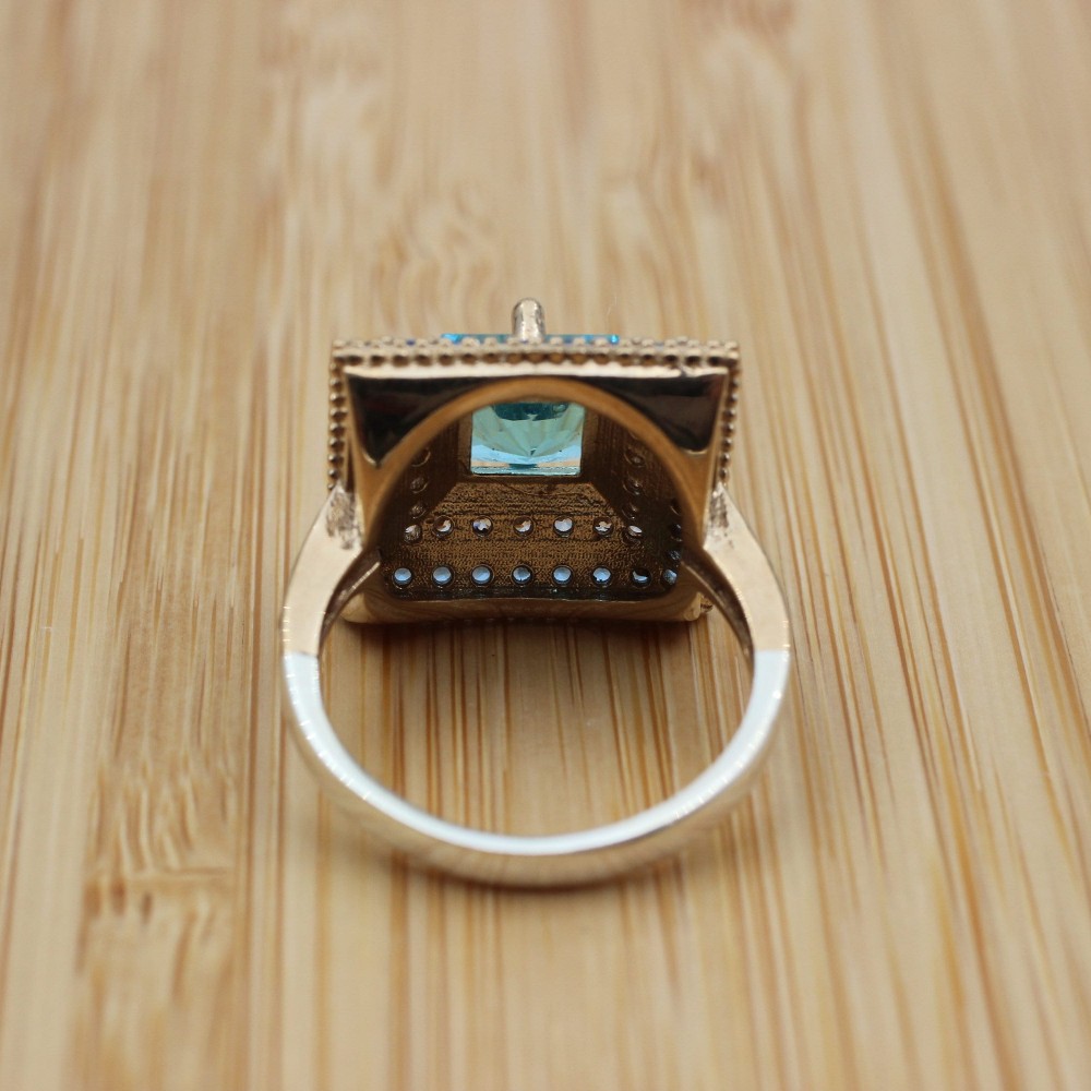 Turkish Handmade Ring, Silver Ladies Ring, Handmade Women Ring, Ottoman Women Ring, Aquamarine Ring, Ladies Ring, 925k Sterling Silver Ring,