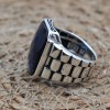 Turkish Handmade Silver Men Ring, Mens Handmade Ring, Ottoman Ring, Sapphire Ring, Men's Jewelry, Gift for Him, 925k Sterling Silver Ring Turkish Handmade Silver Men Ring, Mens Handmade Ring, Ottoman Ring, Sapphire Ring, Men's Jewelry, Gift for Him, 925k Sterling Silver Ring