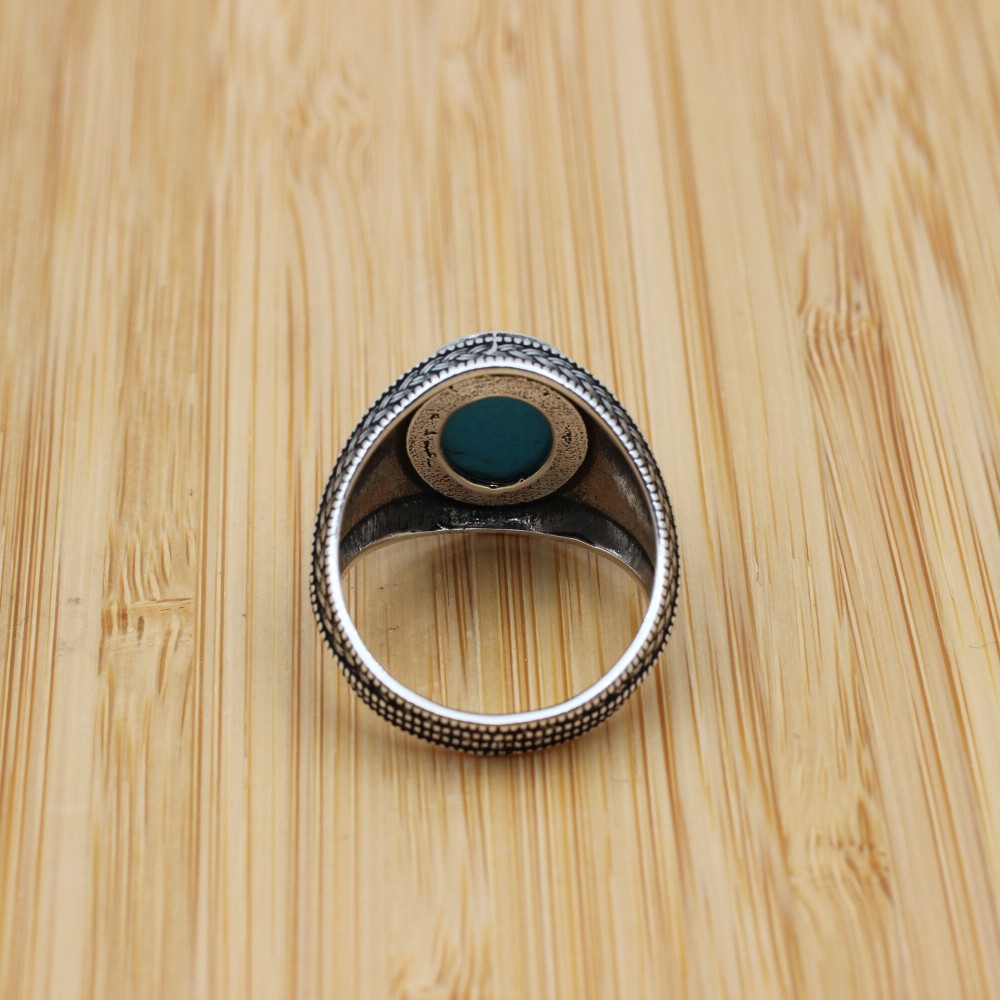Turkish Handmade Silver Men's Ring, Men's Handmade Ring, Men's Ring, Turquoise Men's Ring, Ottoman Ring, Gift for Him, 925k Sterling Silver, Turkish Handmade Silver Men's Ring, Men's Handmade Ring, Men's Ring, Turquoise Men's Ring, Ottoman Ring, Gift for Him, 925k Sterling Silver,
