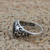 Handmade Silver Men's Ring, Onyx Men's Ring, Turkish Handmade Men's Ring, Men's Ring, Ottoman Mens Ring, Gift for Him, 925 Sterling Silver
