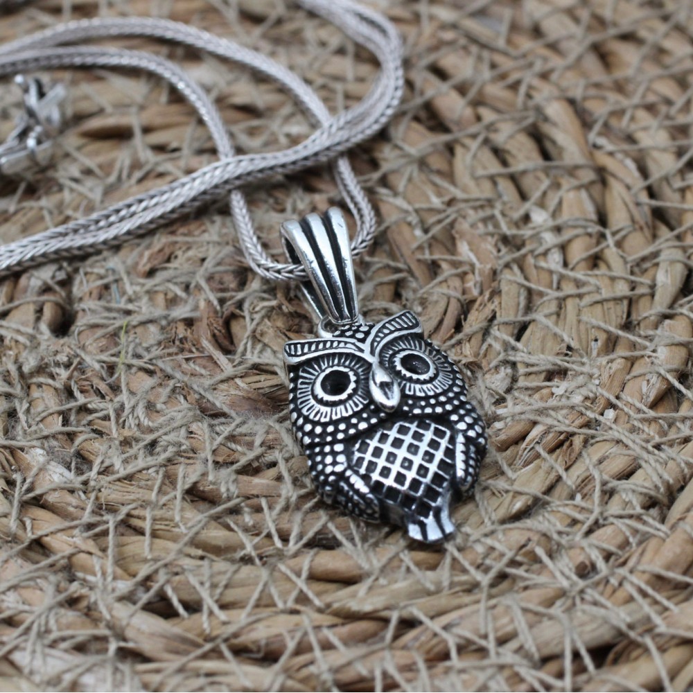 Men's Necklace, Mens Pendant, Owl Pendant, Turkish Handmade, Owl Necklace, Mens Jewelry, Gift for Him, 925 Sterling Silver, Pendant, Owl Men's Necklace, Mens Pendant, Owl Pendant, Turkish Handmade, Owl Necklace, Mens Jewelry, Gift for Him, 925 Sterling Silver, Pendant, Owl