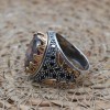 Mystic Topaz Ring, Handmade Ring, Turkish Handmade Silver Men Ring, Mystic Topaz Ring, Men's Jewelry, Gift for Him, 925k Sterling Silver