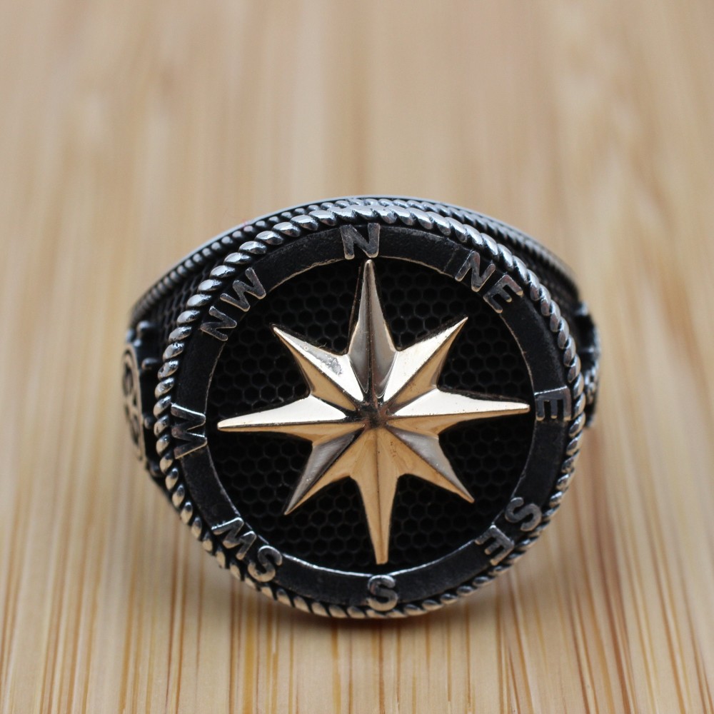 Men's Handmade Ring, Turkish Handmade Silver Men's Ring, Ottoman Men Ring, Onyx Ring, Men's Jewelry, Gift for Him, 925k Sterling Silver Ring