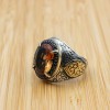 Alexandrite Ring, Men Handmade Ring, Turkish Handmade Silver Mens Ring, Ottoman Ring, Men's Jewelry, Alexandrite, 925k Sterling Silver Ring