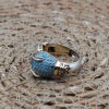 Turquoise Tiger Ring, Handmade Women Ring, Turkish Handmade Silver Ladies Ring, Women Ring, Ladies Ring, 925k Sterling Silver, Tiger Ring,
