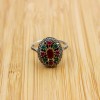 Ruby Ring, Handmade Women's Ring, Turkish Handmade Ring, Authentic Ring, Ottoman Ring, Ladies Ring, 925k Sterling Silver, Gift For Her,