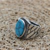 Turquoise Men's Ring, Handmade Ring, Turkish Handmade Silver Men Ring, Ottoman Ring, Men's Jewelry, Gift for Him, 925k Sterling Silver Ring Turquoise Men's Ring, Handmade Ring, Turkish Handmade Silver Men Ring, Ottoman Ring, Men's Jewelry, Gift for Him, 925k Sterling Silver Ring
