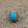 Turquoise Men's Ring, Handmade Ring, Turkish Handmade Silver Men Ring, Ottoman Ring, Men's Jewelry, Gift for Him, 925k Sterling Silver Ring