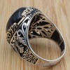 Onyx Ring, Handmade Mens Ring, Cubic Zircon Turkish Handmade Ring, Eagle Ring, Ottoman Ring, Men Jewelry, Gift for Him, 925k Sterling Silver