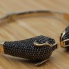 Sapphire Bracelet, Tiger Bracelet, Handmade Bracelet, Bangle Cuff, Turkish Handmade, Ottoman Bracelet, Gift For Her, 925k Sterling Silver