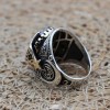 Amethyst Men's Ring, Mens Handmade Ring, Turkish Handmade Silver Men Ring, Ottoman Men Ring, Men Jewelry, Gift for Him, 925k Sterling Silver