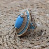 Turquoise Ladies Ring, Handmade Women Ring, Turkish Handmade Silver Ladies Ring, Women Ottoman Ring, Ladies Ring, 925k Sterling Silver, Turquoise Ladies Ring, Handmade Women Ring, Turkish Handmade Silver Ladies Ring, Women Ottoman Ring, Ladies Ring, 925k Sterling Silver,