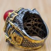 Hagia Sophia Ring, Men's Handmade Ring, Turkish Handmade Ring, Ottoman Men Ring, Ruby Ring, Men Jewelry, Gift for Him, 925k Sterling Silver Hagia Sophia Ring, Men's Handmade Ring, Turkish Handmade Ring, Ottoman Men Ring, Ruby Ring, Men Jewelry, Gift for Him, 925k Sterling Silver