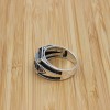 Turkish Handmade Silver Men's Ring, Men's Handmade Ring, Men's Ring, Onyx Men's Ring, Ottoman Mens Ring, Gift for Him, 925k Sterling Silver,