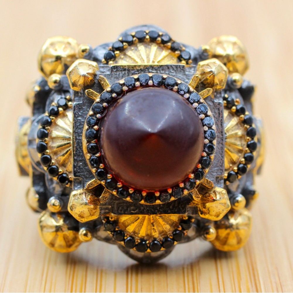 Hagia Sophia Ring, Men's Handmade Ring, Turkish Handmade Ring, Ottoman Men Ring, Ruby Ring, Men Jewelry, Gift for Him, 925k Sterling Silver Hagia Sophia Ring, Men's Handmade Ring, Turkish Handmade Ring, Ottoman Men Ring, Ruby Ring, Men Jewelry, Gift for Him, 925k Sterling Silver