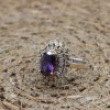 Amethyst Ring, Handmade Women's Ring, Turkish Handmade, Silver Ladies Ring, Ottoman Ring, Authentic, Ladies Ring, 925k Sterling Silver Ring,