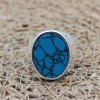 Turquoise Men's Ring, Handmade Ring, Turkish Handmade Silver Men Ring, Ottoman Ring, Men's Jewelry, Gift for Him, 925k Sterling Silver Ring