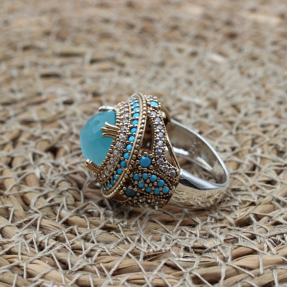Turkish Handmade Ring, Silver Ladies Ring, Handmade Women Ring, Ottoman Women Ring, Jade Topaz Ring, Ladies Ring, 925k Sterling Silver Ring, Turkish Handmade Ring, Silver Ladies Ring, Handmade Women Ring, Ottoman Women Ring, Jade Topaz Ring, Ladies Ring, 925k Sterling Silver Ring,