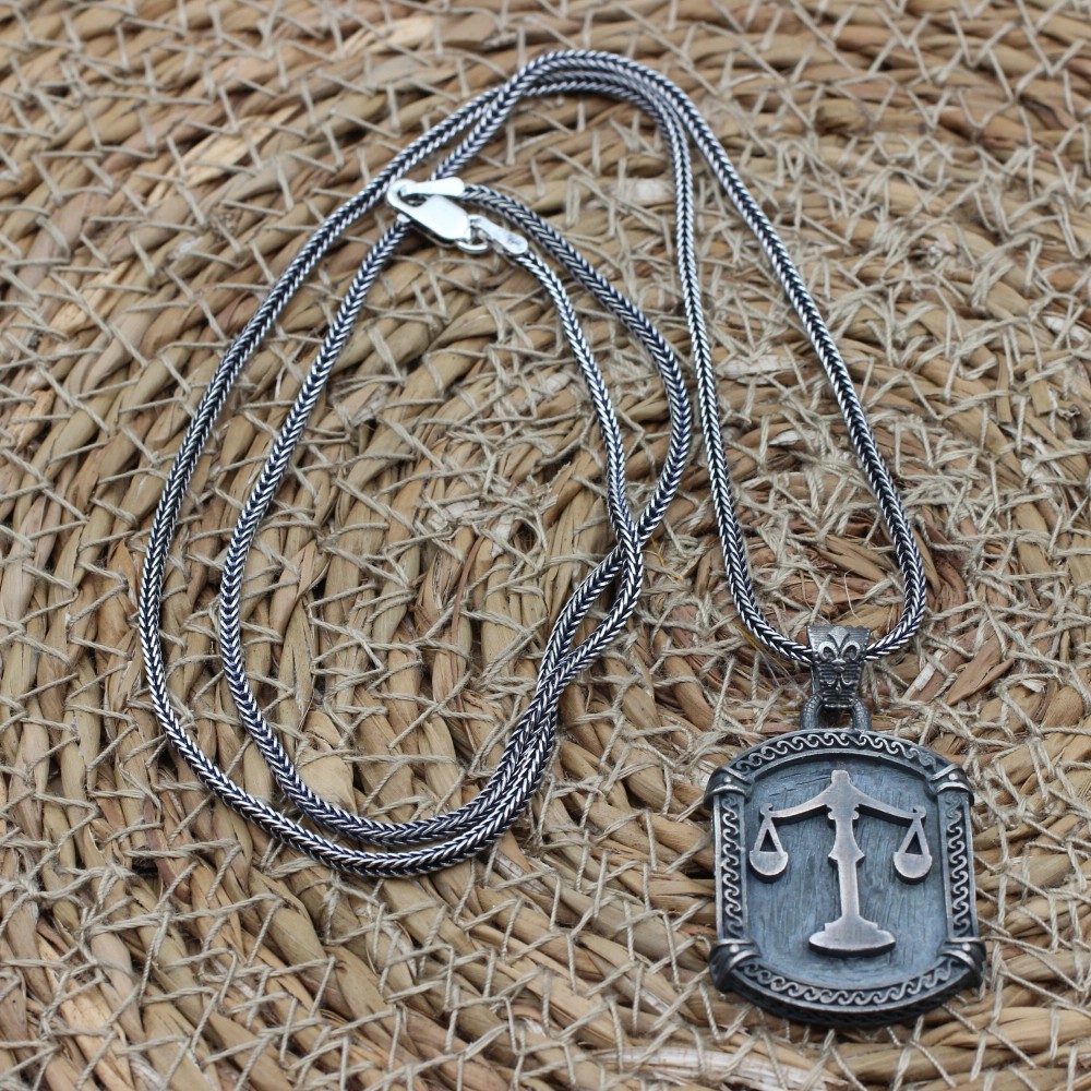 Men's Necklace, Mens Pendant, Ottoman Necklace, Scales of Justice Handmade Necklace, Mens Jewelry, Gift for Him, 925 Sterling Silver, Men's Necklace, Mens Pendant, Ottoman Necklace, Scales of Justice Handmade Necklace, Mens Jewelry, Gift for Him, 925 Sterling Silver,