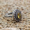 Citrine Ladies Ring, Turkish Handmade Ring, Silver Ladies Ring, Handmade Women Ring, Ottoman Women's Ring, Ladies Ring, 925 Sterling Silver