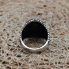 Turkish Handmade Silver Men's Ring, Men's Handmade Ring, Yemeni Men's Ring, Onyx Ring, Ottoman Ring, Gift for Him, 925k Sterling Silver,