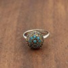 Turquoise Ring, Handmade Women's Ring, Turkish Handmade Ring, Authentic Ring, Ottoman Ring, Ladies Ring, 925k Sterling Silver, Gift For Her,
