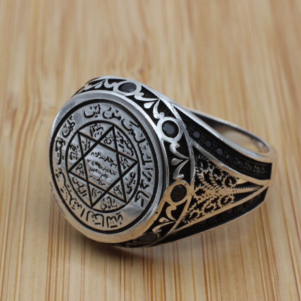 Arabic Ring, Turkish Handmade Arabic Ring, Onyx Mens Ring, Jewelry Arabic Ring, Arabic Mens Ring, Sterling Silver 925K, Ottoman Men's Ring,