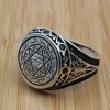 Arabic Ring, Turkish Handmade Arabic Ring, Onyx Mens Ring, Jewelry Arabic Ring, Arabic Mens Ring, Sterling Silver 925K, Ottoman Men's Ring,