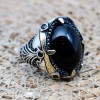 Handmade Men's Ring, Turkish Men's Ring, Oval Stone Ring, Ottoman Ring, Onyx Ring, Men's Jewelry, Gift for Him, 925k Sterling Silver Ring Handmade Men's Ring, Turkish Men's Ring, Oval Stone Ring, Ottoman Ring, Onyx Ring, Men's Jewelry, Gift for Him, 925k Sterling Silver Ring