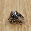 Mystic Topaz Men's Ring, Handmade Men's Ring, Turkish Handmade Ring, Silver Men's Ring, Men's Jewelry, Gift for Him, 925k Sterling Silver