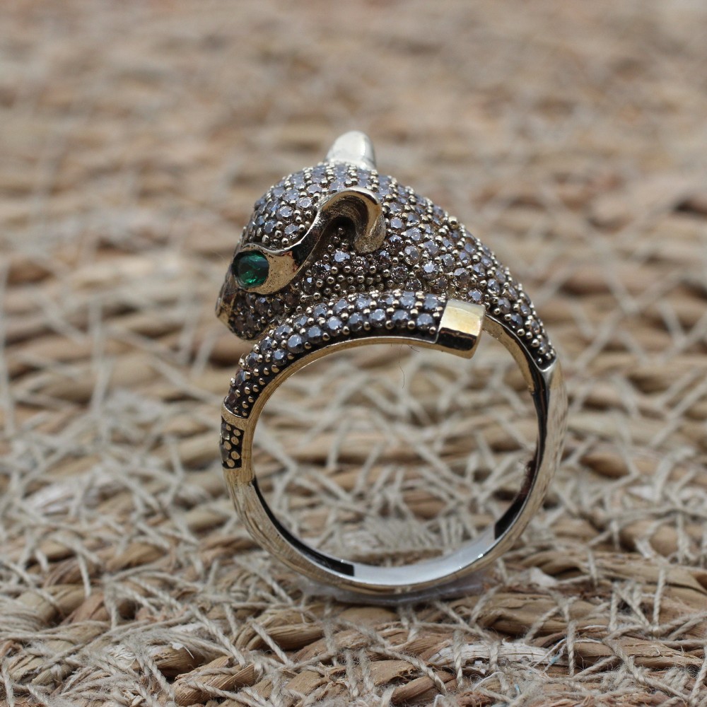Topaz Tiger Ring, Handmade Women's Ring, Tiger Ring, Turkish Handmade Ring, Ottoman Women Ring, Ladies Ring, 925k Sterling Silver, Tiger, Topaz Tiger Ring, Handmade Women's Ring, Tiger Ring, Turkish Handmade Ring, Ottoman Women Ring, Ladies Ring, 925k Sterling Silver, Tiger,