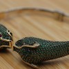 Emerald Bracelet, Tiger Bracelet, Handmade Bracelet, Bangle Cuff, Turkish Handmade, Ottoman Bracelet, Gift For Her, 925k Sterling Silver