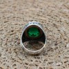 Emerald Men's Ring, Ottoman Men's Ring, Handmade Men's Ring, Turkish Handmade Men's Ring, Men's Jewelry, Gift for Him, 925 Sterling Silver
