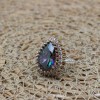Handmade Women's Ring, Mystic Topaz Ring, Turkish Handmade Ring, Ladies Ring, Ottoman Women Ring, Ladies Ring, 925k Sterling Silver Ring,