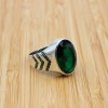 Mens Handmade Ring, Turkish Handmade Silver Men Ring, Ottoman Men Ring, Emerald Ring, Men's Jewelry, Gift for Him, 925k Sterling Silver Ring Mens Handmade Ring, Turkish Handmade Silver Men Ring, Ottoman Men Ring, Emerald Ring, Men's Jewelry, Gift for Him, 925k Sterling Silver Ring