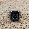 Mystic Topaz Men's Ring, Ottoman Men's Ring, Handmade Mens Ring, Turkish Handmade Mens Ring, Mens Jewelry, Gift for Him, 925 Sterling Silver
