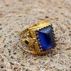 Sapphire Men's Ring, Ottoman Men's Ring, Turkish Handmade Men's Ring, Gold Plated Men Ring, Men's Jewelry, Gift for Him, 925 Sterling Silver Sapphire Men's Ring, Ottoman Men's Ring, Turkish Handmade Men's Ring, Gold Plated Men Ring, Men's Jewelry, Gift for Him, 925 Sterling Silver