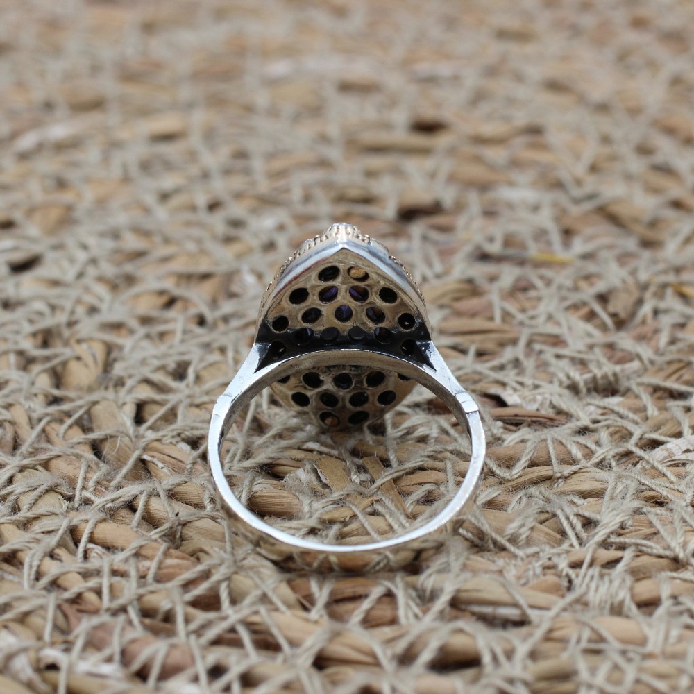 Amethyst Set, Authentic Set, Handmade Set Women, Turkish Handmade, Ladies Jewelry Set, Earring, Pendant, Ladies Set, 925k Sterling Silver