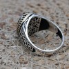 Handmade Men's Ring, Turkish Men's Ring, Oval Stone Ring, Ottoman Ring, Onyx Ring, Men's Jewelry, Gift for Him, 925k Sterling Silver Ring