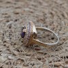 Amethyst Ring, Handmade Women's Ring, Turkish Handmade, Silver Ladies Ring, Ottoman Ring, Authentic, Ladies Ring, 925k Sterling Silver Ring,