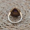 Amethyst Ring, Handmade Women's Ring, Turkish Handmade, Silver Ladies Ring, Ottoman Ring, Authentic, Ladies Ring, 925k Sterling Silver Ring,