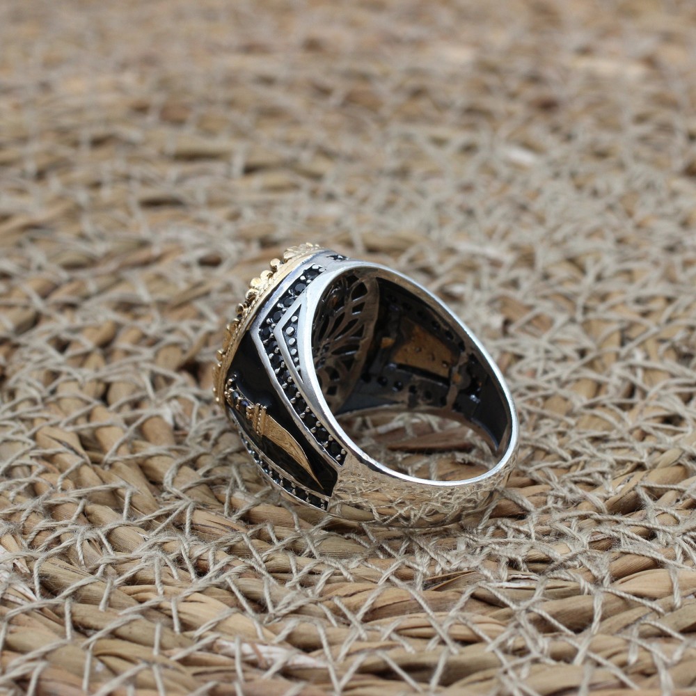 Onyx Men's Ring, Turkish Handmade Men's Ring, Handmade Silver Men's Ring, Men's Ring, Ottoman Mens Ring, Gift for Him, 925k Sterling Silver, Onyx Men's Ring, Turkish Handmade Men's Ring, Handmade Silver Men's Ring, Men's Ring, Ottoman Mens Ring, Gift for Him, 925k Sterling Silver,