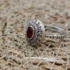 Ruby Ring, Handmade Women's Ring, Turkish Handmade Ring, Authentic Ring, Ottoman Ring, Ladies Ring, 925k Sterling Silver, Gift For Her,