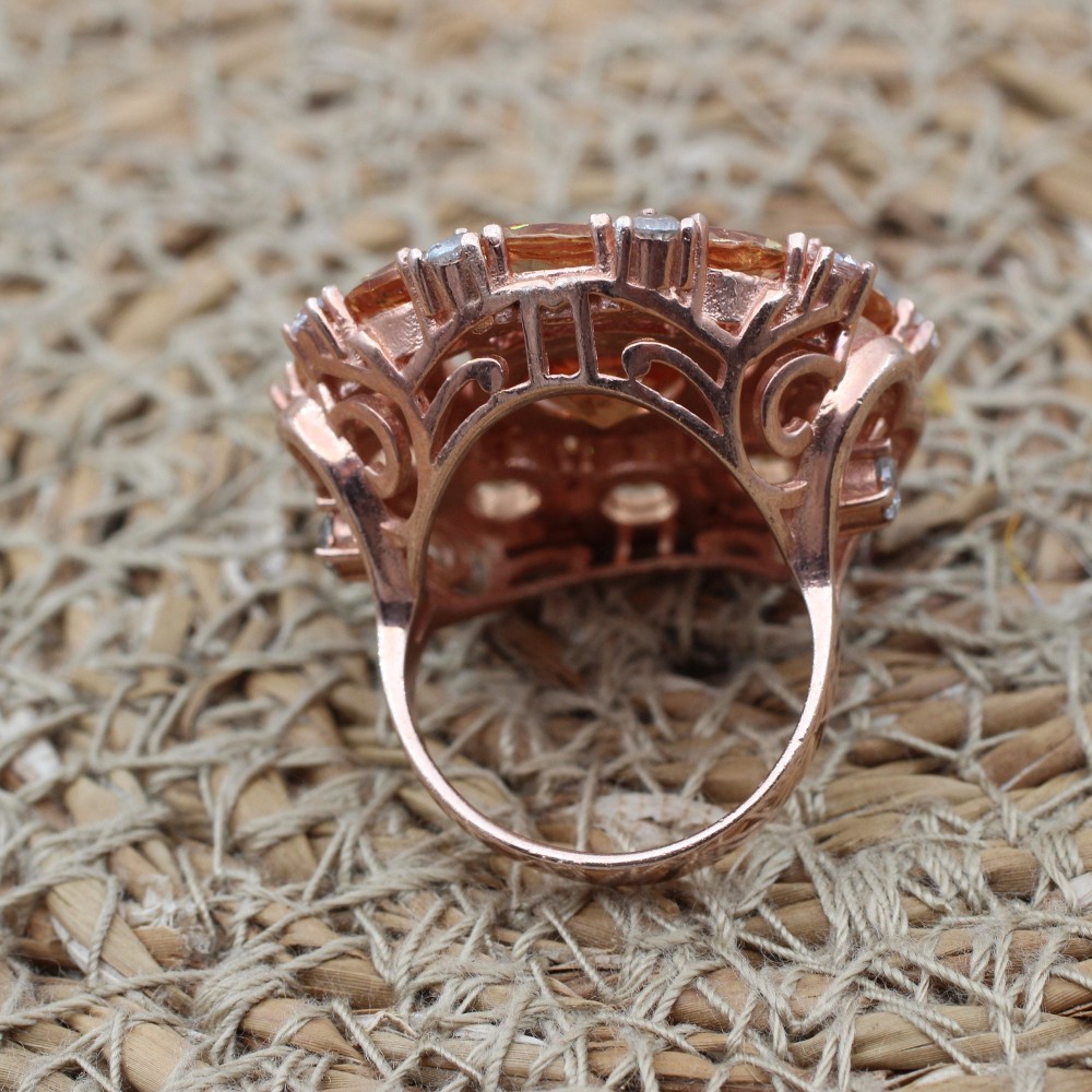 Alexandrite Women Ring, Handmade Ring, Turkish Handmade Silver Ladies Ring, Rose Gold Plated Ring, Ladies Ring, 925k Sterling Silver Ring Alexandrite Women Ring, Handmade Ring, Turkish Handmade Silver Ladies Ring, Rose Gold Plated Ring, Ladies Ring, 925k Sterling Silver Ring