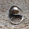 Amber Ladies Ring, Turkish Handmade Ring, Round Stone Ring, Handmade Women's Ring, Ottoman Women's Ring, Ladies Ring, 925 Sterling Silver