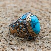 Turquoise Men's Ring, Handmade Ring, Turkish Handmade Silver Men Ring, Tree Of Life, Men's Jewelry, Gift for Him, 925k Sterling Silver Ring Turquoise Men's Ring, Handmade Ring, Turkish Handmade Silver Men Ring, Tree Of Life, Men's Jewelry, Gift for Him, 925k Sterling Silver Ring